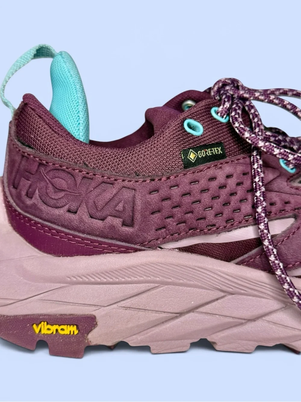 HOKA Anacapa Low GTX Gore-Tex Hiking Shoes Women’s US 6B Grape Wine/Elderberry
